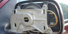 Espejo retrovisor. Detalle Resistencia de desempañado