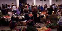 Mercado de verduras en Chichicastenango, Guatemala