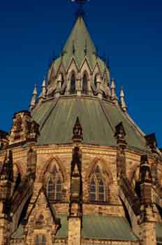 Edificio de la biblioteca del parlamento de Ottawa, Canadá