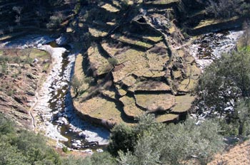 Pequeños huertos familiares en Las Hurdes, Cáceres