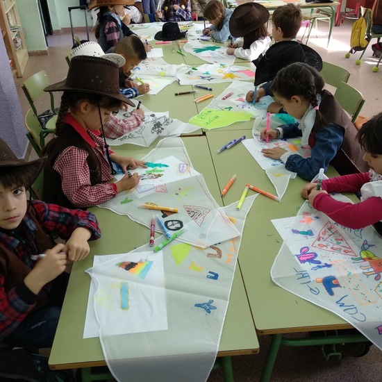 2º coloreando sus bandanas 1