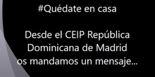 Podremos con el Coronavirus, un vídeo del CEIP República Dominicana