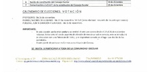 Calendario Elecciones Consejo Escolar