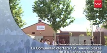 Aranjuez dispondrá de 181 nuevas plazas educativas para niños de 0 a 3 años