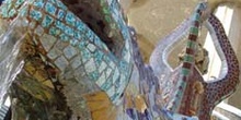 Fuente del Lagarto, Parque Güell, Barcelona