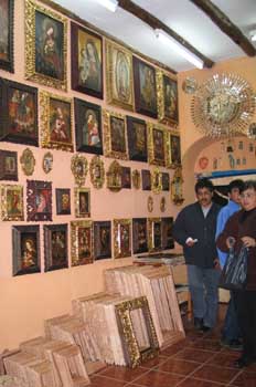 Galería de arte en Cuzco, Perú