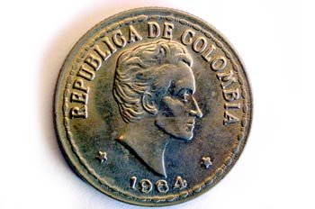 Peso, Colombia,Cara