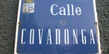 Placa con nombre de calle