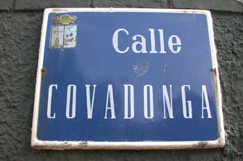 Placa con nombre de calle