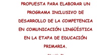 Programa desarrollo de la competencia en comunicación lingüística en E. Primaria (Versión 2, mayo 2023)