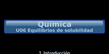 B2Q U06 Equilibrios de solubilidad