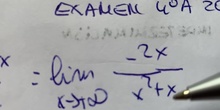 Solución al examen de límites y continuidad de 4ºA 2017