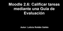 Moodle 2: Cómo calificar tareas