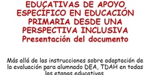 Respuesta educativa acneae en Educación Primaria