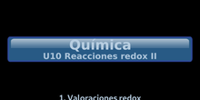 B2Q U10 Reacciones redox II - Aplicaciones