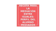 SEMINARIO 201 HERRAMIENTAS DOCENTES PARA LA PREVENCIÓN DEL ACOSO ESCOLAR Y LA GESTIÓN DEL PROYECTO DE MEDIACIÓN
