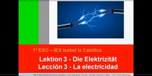 1º ESO / Tema 3 -> La electricidad