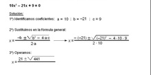 Álgebra: 12.Segundo grado