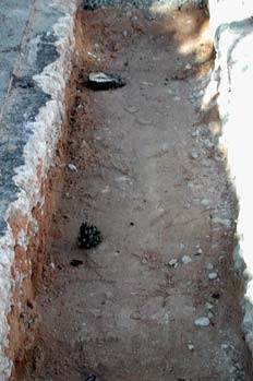 Excavación de la zanja