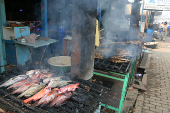 Parrillas de pescado, Jakarta, Indonesia
