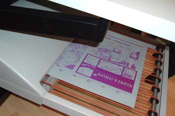 Salida de plancha ctp de chorro de tinta