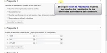 Actividades Interactivas: Bloque Visor de Resultados