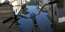 Inundación en las calles de Paraty, Rio de Janeiro, Brasil