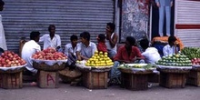 Puestos de venta de fruta, Calcuta, India