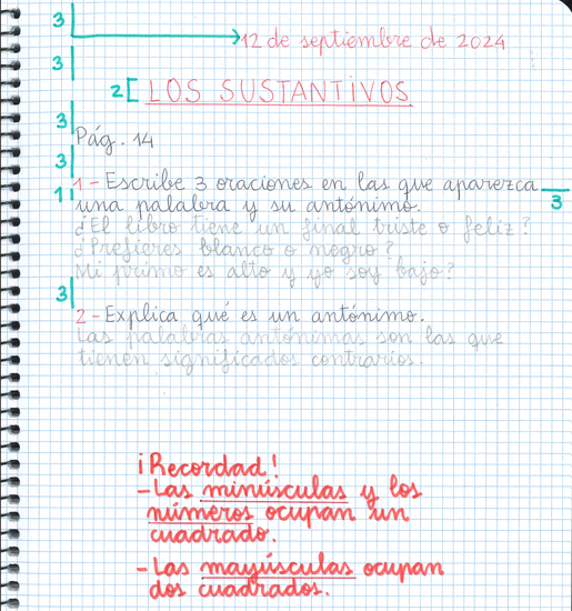 Instrucciones para el cuaderno