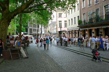 Calles peatonales de Dusseldorf, Alemania
