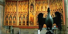 Tríptico con águila de metal, interior de la catedral de Colonia