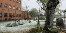 El IES Clara Campoamor nevado