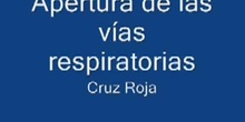 Apertura de las vías respiratorias