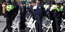 Homenaje a las fuerzas de seguridad en la Puerta del Sol, Madrid