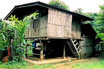 Casa de madera thai, Tailandia