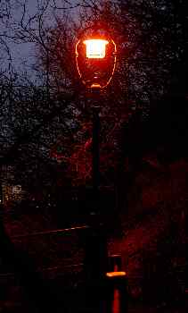 Farola en el parque de St. Gellért, Budapest, Hungría