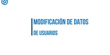 Modificación de datos de usuario en EducaMadrid