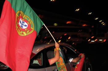 Euforia en Lisboa en la Eurocopa de 2004, Portugal