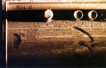 Polvo sobre un transistor