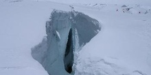 Grietas en glaciar