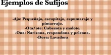 Los sufijos