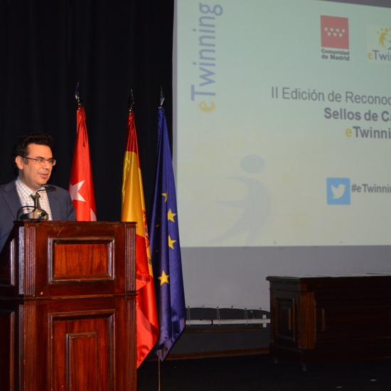 Entrega diplomas II Edición Reconocimiento Sellos de Calidad eTwinning Comunidad de Madrid 2