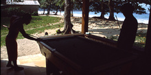 Billar en la playa de sono, Paraty, Rio de Janeiro, Brasil