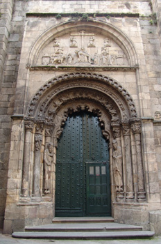 Portada de la Catedral de Orense, Galicia