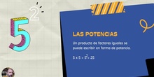 Potencias: cubos y cuadrados.