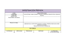 PROYECTO " INVESTIGACIÓN PRIVADA"