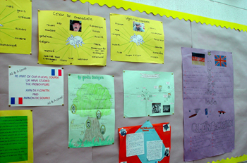 Exposición de trabajos de idiomas