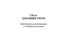 UD 01 - Los seres vivos