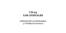 UD 04 - Los Animales