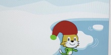 Programa el cambio de fondo con Scratch Jr para hacer la aventura de un elfo navideño